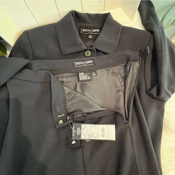 NEW Kasper Career Academia Wool Maxi Skirt Suit Longline Blazer Jacket 2/4P NWT - Picture 13 of 14